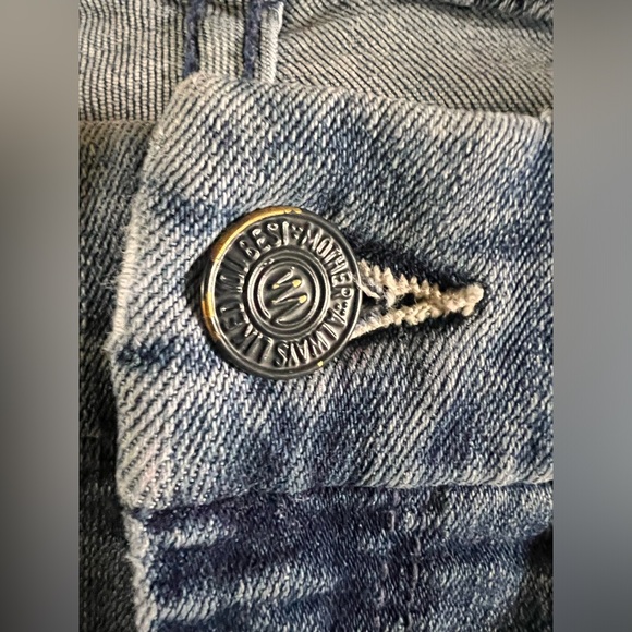 MOTHER The Looker Ankle Sz 24 in We The Animals Blue Stretch Jeans Orig $275 - Picture 6 of 13